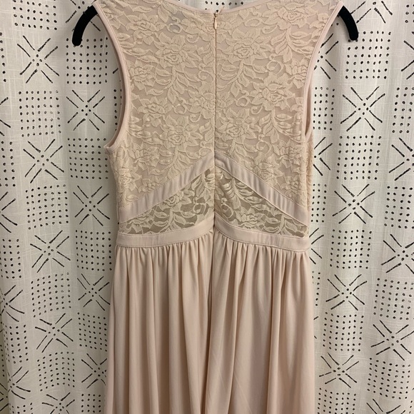 Pale Pink Lace Spring Summer Dress - Picture 3 of 4